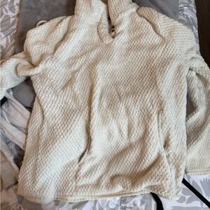Eddie Bauer Cream Sherpa Fleece